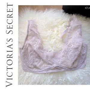 Victoria’sSecret Dream Angels unlined plunge bra in gray lavender